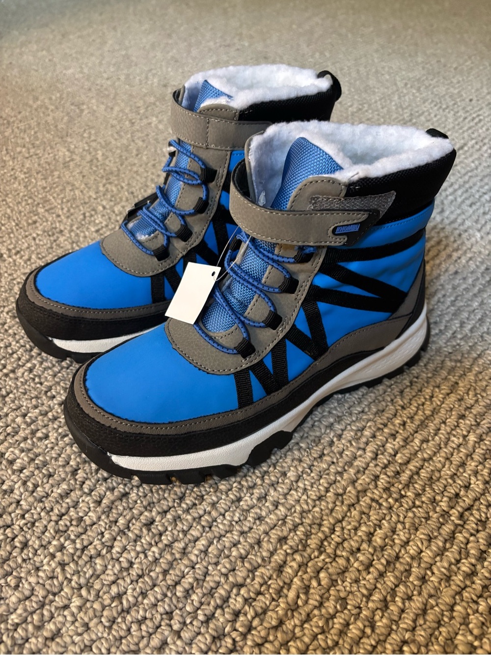 Blue/black Mackay snow boots